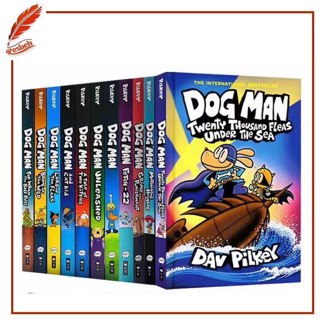 غلاف كتاب Dog Man Series 1-10 Books Collection Set
