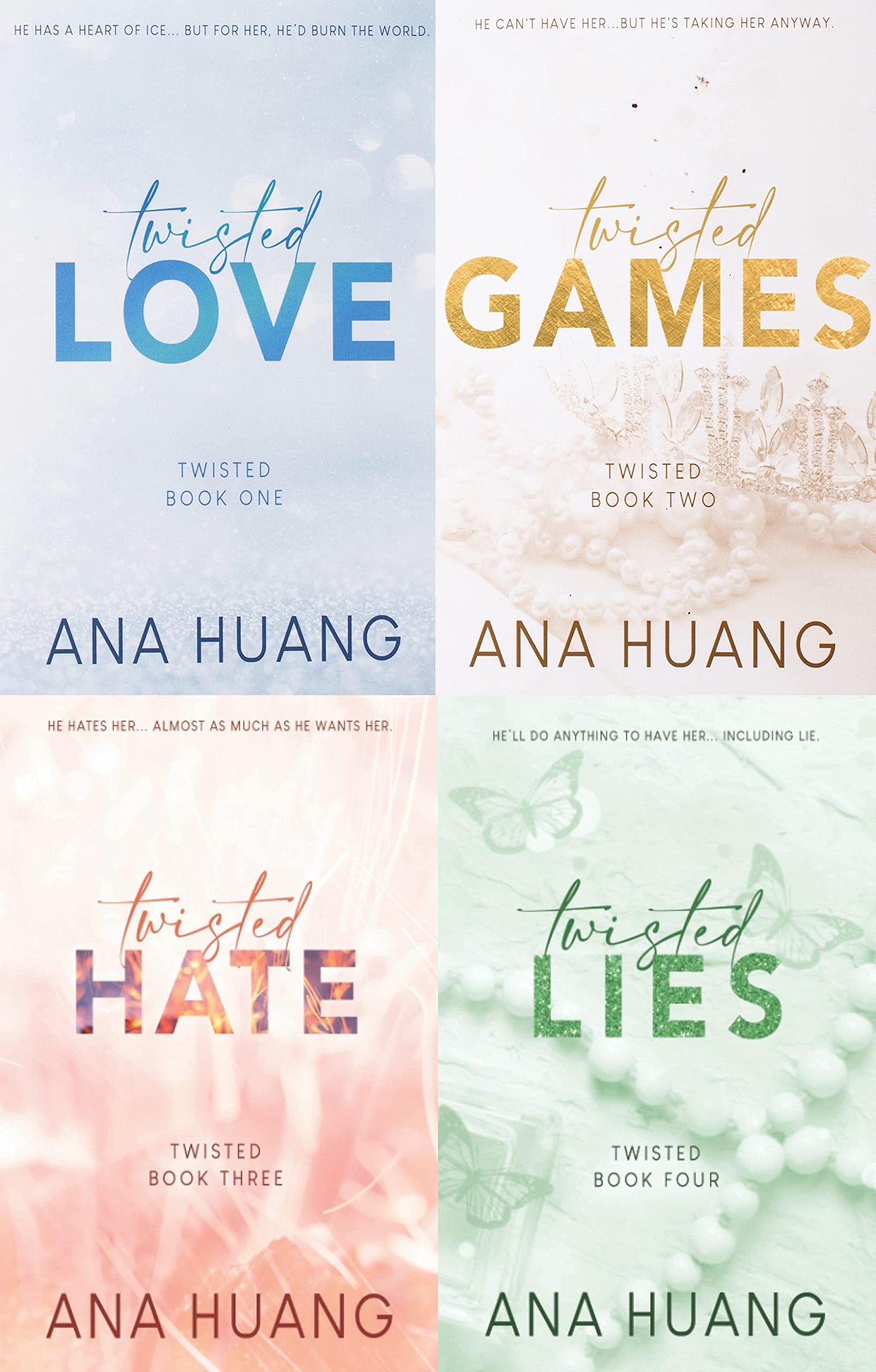 غلاف كتاب Twisted #1-4 Twisted Series 4 Books Collection Ana Huang