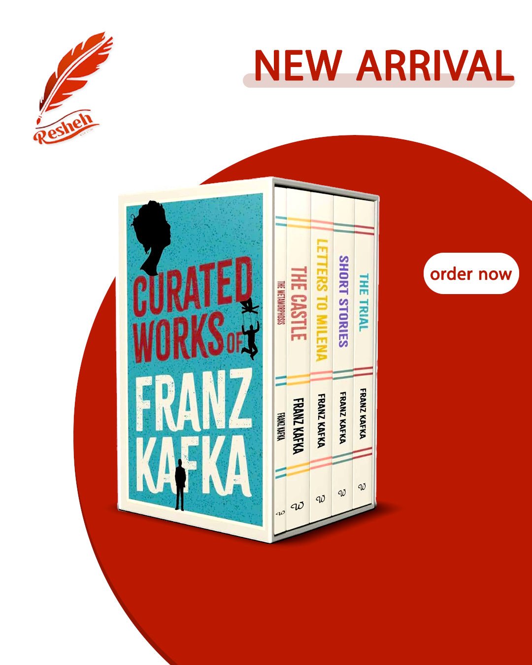 Curated Works of Franz Kafka 5 Books Collection Box Set (original)